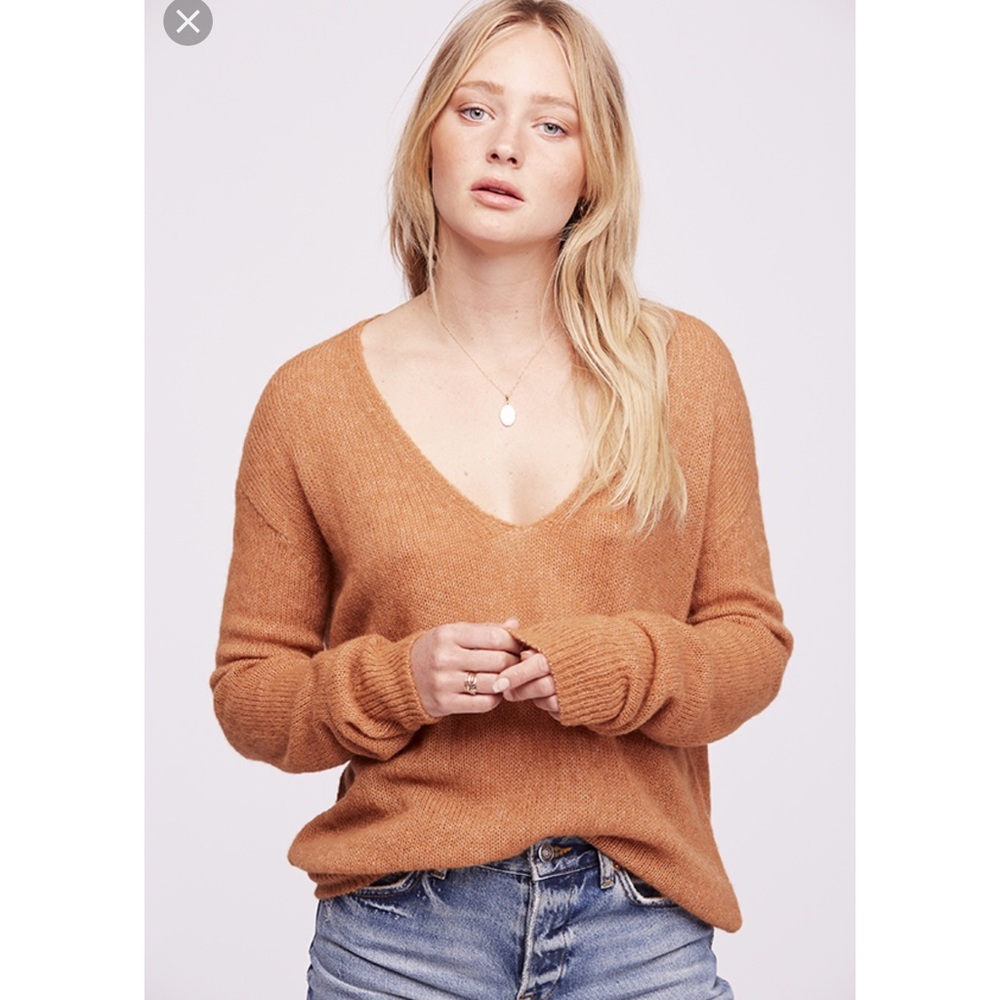 Free People v neck sweater